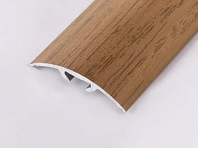 Порог (стык) Русский профиль  разноуровневый декорированный с дюб, 30*1800 мм, Бук